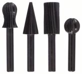 Bosch Freihandfräser-Set für Bohrmaschinen, 4-teilig, 6 mm, 13 mm