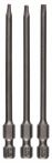 Bosch Schrauberbit-Set Extra-Hart, 3-teilig, T8, T10, T15, 89 mm