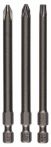 Bosch Schrauberbit-Set Extra-Hart, 3-teilig, PH2, PZ2, T25, 89 mm