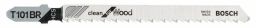 Bosch Stichsägeblatt T 101 BR, Clean for Wood, 5er-Pack