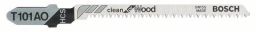 Bosch Stichsägeblatt T 101 AO, Clean for Wood, 5er-Pack