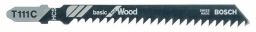 Bosch Stichsägeblatt T 111 C, Basic for Wood, 5er-Pack