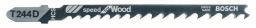 Bosch Stichsägeblatt T 244 D, Speed for Wood, 5er-Pack