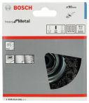 Bosch Topfbürste, Stahl, gezopfter Draht, 90 mm, 0,5 mm, 8500 U/ min, M 14