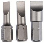 Bosch Schrauberbit-Set Extra-Hart (S), 3-teilig, 25 mm, S0,6x4,5, S0,8x5,5, S1,2x8,0