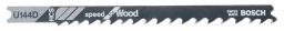 Bosch Stichsägeblatt U 144 D, Speed for Wood, 3er-Pack