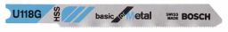 Bosch Stichsägeblatt U 118 G, Basic for Metal, 3er-Pack