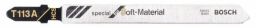 Bosch Stichsägeblatt T 113 A, Special for Soft Material, 3er-Pack