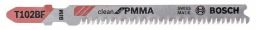 Bosch Stichsägeblatt T 102 BF, Clean for PMMA, 5er-Pack,