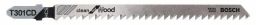 Bosch Stichsägeblatt T 301 CD, Clean for Wood, 3er-Pack