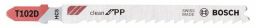 Bosch Stichsägeblatt T 102 D, Clean for PP, 3er-Pack