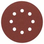 Bosch Schleifblatt C470 für Exzenterschleifer, 125 mm, 80, 8 Löcher, Klett, 5er-Pack