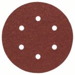 Bosch Schleifblatt C470 für Exzenterschleifer, 150 mm, 40, 6 Löcher, Klett, 5er-Pack