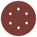 Bosch Schleifblatt C470 für Exzenterschleifer, 150 mm, 60, 6 Löcher, Klett, 5er-Pack