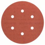 Bosch Schleifblatt C470 für Exzenterschleifer, 150 mm, 240, 6 Löcher, Klett, 5er-Pack