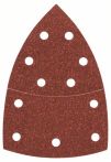 Bosch Schleifblatt C430, 10-teilig, 102 x 62, 93 mm, 80, 11 Löcher