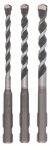 Bosch Mehrzweckbohrer-Set SDS-Quick, 3-teilig, 5,5 - 7 mm