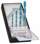 Bosch Mehrzweckbohrer-Robust Line-Set CYL-9 Multi Construction, 4-teilig, 4 - 8 mm