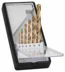 Bosch Metallbohrer-Set Robust Line HSS-TiN, 135°, 6-teilig, 2 - 8 mm