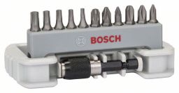 Bosch Schrauberbit-Set Extra-Hart, 11-teilig, PH, PZ, T, 25 mm, Bithalter