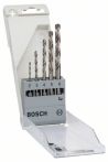 Bosch 5-tlg. Metallbohrer-Set HSS-G, DIN 338, 2/3/4/5/6 mm