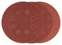 Bosch Schleifblatt C430, 125 mm, 60, 120, 240, 8 Löcher, Klett, 6er-Pack