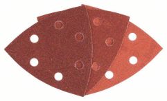 Bosch Schleifblatt C470, 93 mm, 60, 120, 240, 6 Löcher, Klett, 6er-Pack