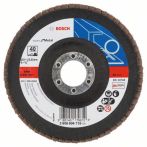 Bosch Fächerschleifscheibe X551, Expert for Metal, gewink., 125 mm, 22,23 mm, 40, Glas