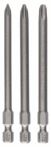 Bosch Schrauberbit-Set Extra-Hart, 3-teilig, PH1, PH2, PH3, 89 mm