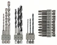 Bosch Bohr und Bit-Set, Uneo Mixed, 19-teilig