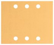 Bosch Schleifblatt C470, 115 x 140 mm, 40, 60, 80, 120, 180, 6 Löcher, 10er-Pack