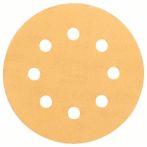 Bosch Schleifblatt C470 für Exzenterschleifer, 115 mm, 400, 8 Löcher, Klett, 5er-Pack