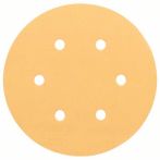 Bosch Schleifblatt C470, 150 mm, 40, 6 Löcher, Klett, 50er-Pack