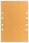 Bosch Schleifblatt C470, 93 x 230 mm, 60, 80, 120, 8 Löcher, gespannt, 10er-Pack