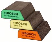 Bosch Schleifschwamm-Set, 3-teilig, Best for Profile, 69 x 97 x 26 mm, M, F, SF