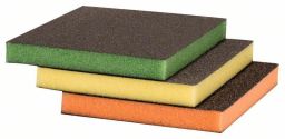 Bosch Schleifpad-Set, 3-teilig, Best for Contour, 98 x 120 x 13 mm, M, F, SF