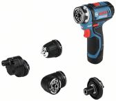 Bosch Akku-Bohrschrauber GSR 12V-15 FC, mit 2 x 2,0 Ah-Akku, L-BOXX, 4 Aufsätze