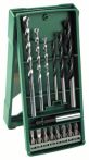 Bosch Mini-X-Line Mixed-Set, 15-teilig, 3 Stein-, 3 Holzbohrer, 8 Schrauberbits