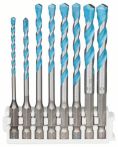 Bosch Mehrzweckbohrer-Set, Hex-9 Multi Construction, 8-teilig, 3 - 8 mm