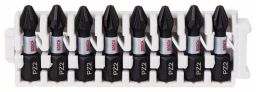 Bosch Schrauberbit-Set Impact Control, 8-teilig, PZ2, 25 mm