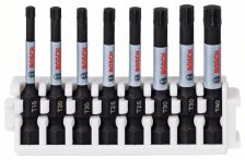 Bosch Schrauberbit-Set Impact Control, 8-teilig, T15-T40, 50 mm