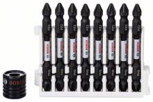 Bosch Doppelklingenbit-Set Impact Control, 9-teilig, PH2-PZ2, 65 mm, Universalhalter