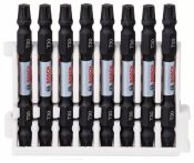 Bosch Doppelklingenbit-Set Impact Control, 8-teilig, T30, 65 mm