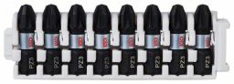 Bosch Schrauberbit-Set Impact Control, 8-teilig, mit PZ 3, 25 mm
