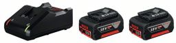 Bosch Akku Starter-Set: 2 x GBA 18 Volt, 4.0 Ah und GAL 18V-40,