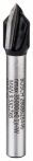 Bosch V-Nutfräser 6 mm, D1 9,5 mm, L 12,35 mm, G 45 mm, 90°
