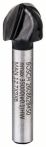 Bosch Hohlkehlfräser 6 mm, R1 6,3 mm, D 12,7 mm, L 9,2 mm, G 40 mm