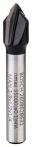 Bosch V-Nutfräser 1/4, D1 9,5 mm, L 12,4 mm, G 45 mm, 90°
