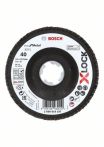 Bosch Fächerschleifscheibe X571 Best for Metal, gewinkelt, 115 mm, K 40, Fiber,