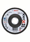 Bosch Fächerschleifscheibe X571 Best for Metal, gewinkelt, 125 mm, K 60, Fiber,